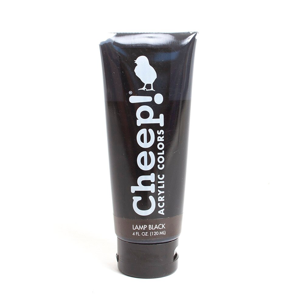 Cheep!, Acrylic Paint, 4oz, Tube, Lamp Black